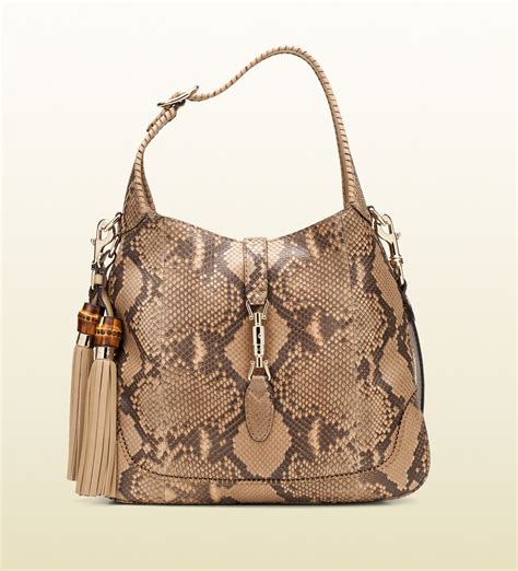 gucci new jackie bag python|Gucci limited edition python bag.